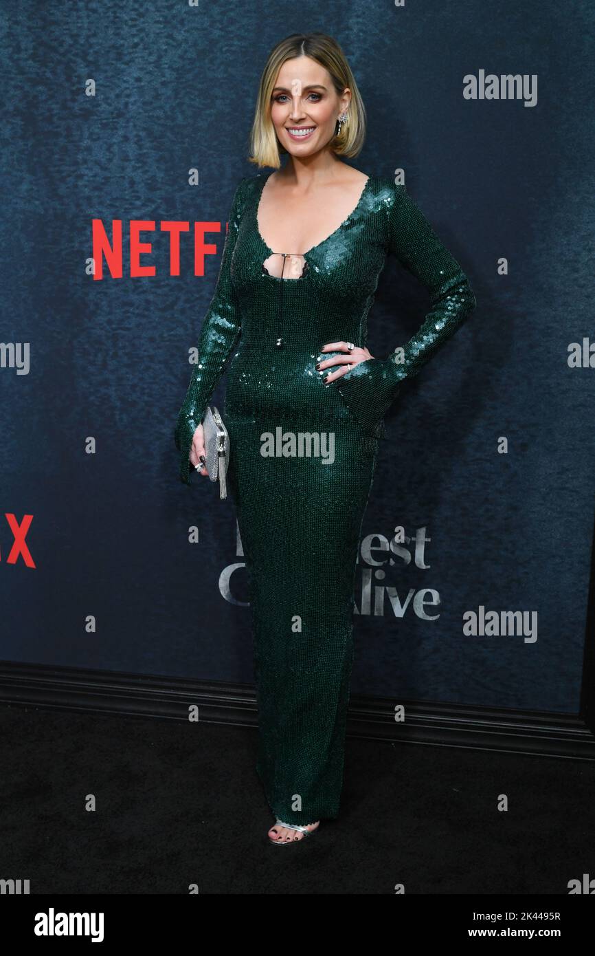 Jessica Knoll attends Netflix's "Luckiest Girl Alive" premiere at Paris Theater on September 29