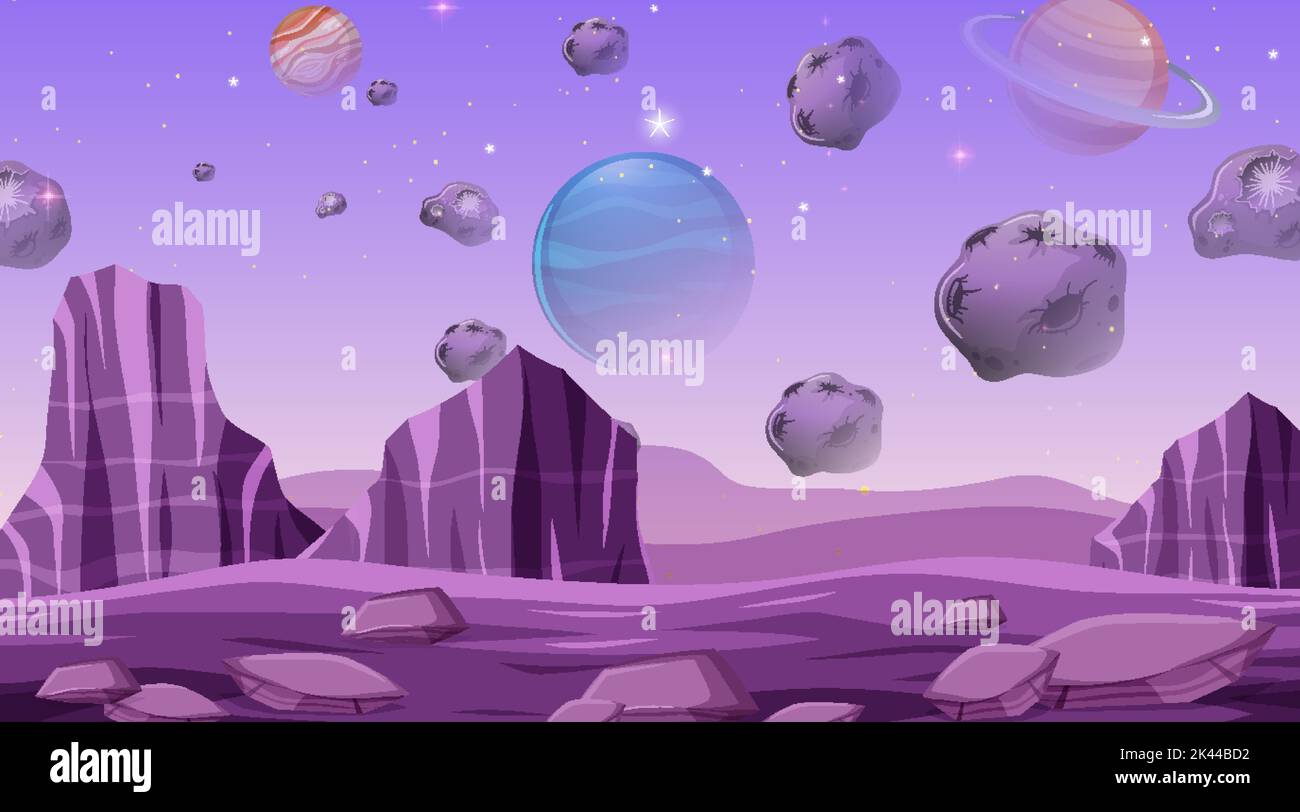 Outer space background wallpaper illustration Stock Vector Image & Art ...
