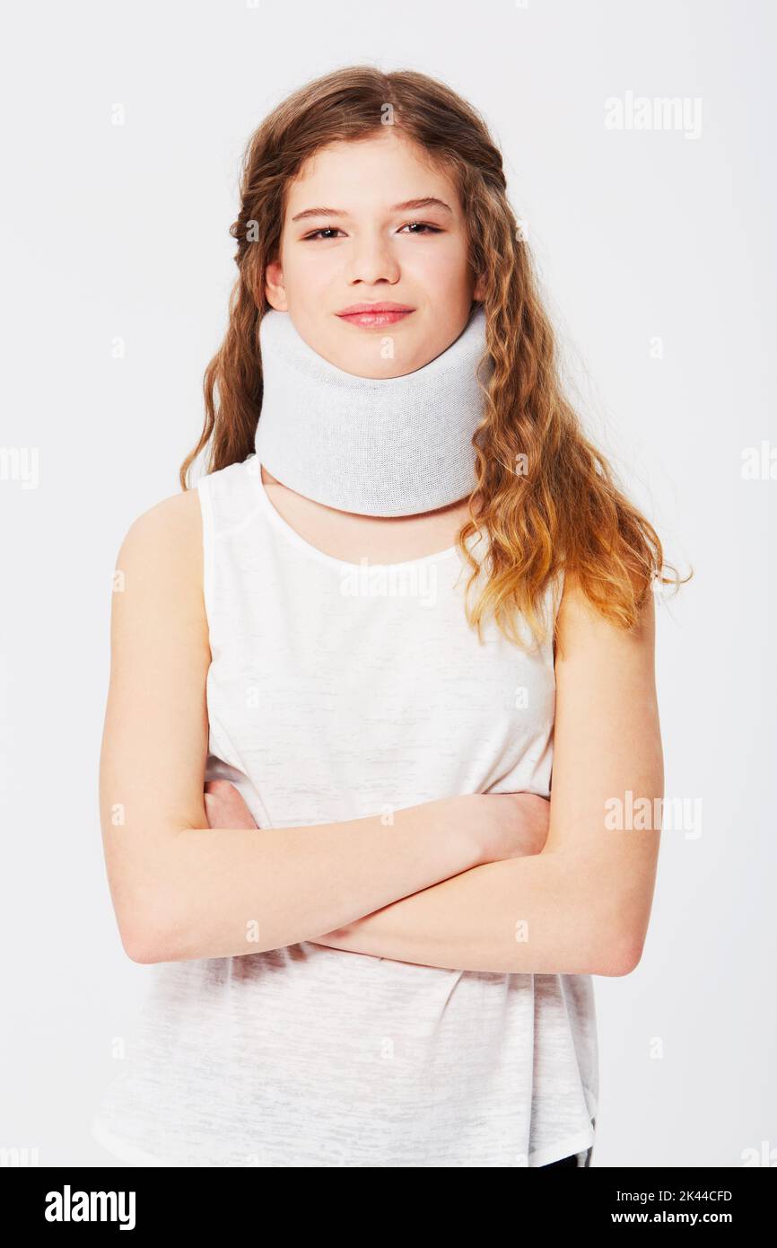 Neck brace girl hires stock photography and images Alamy