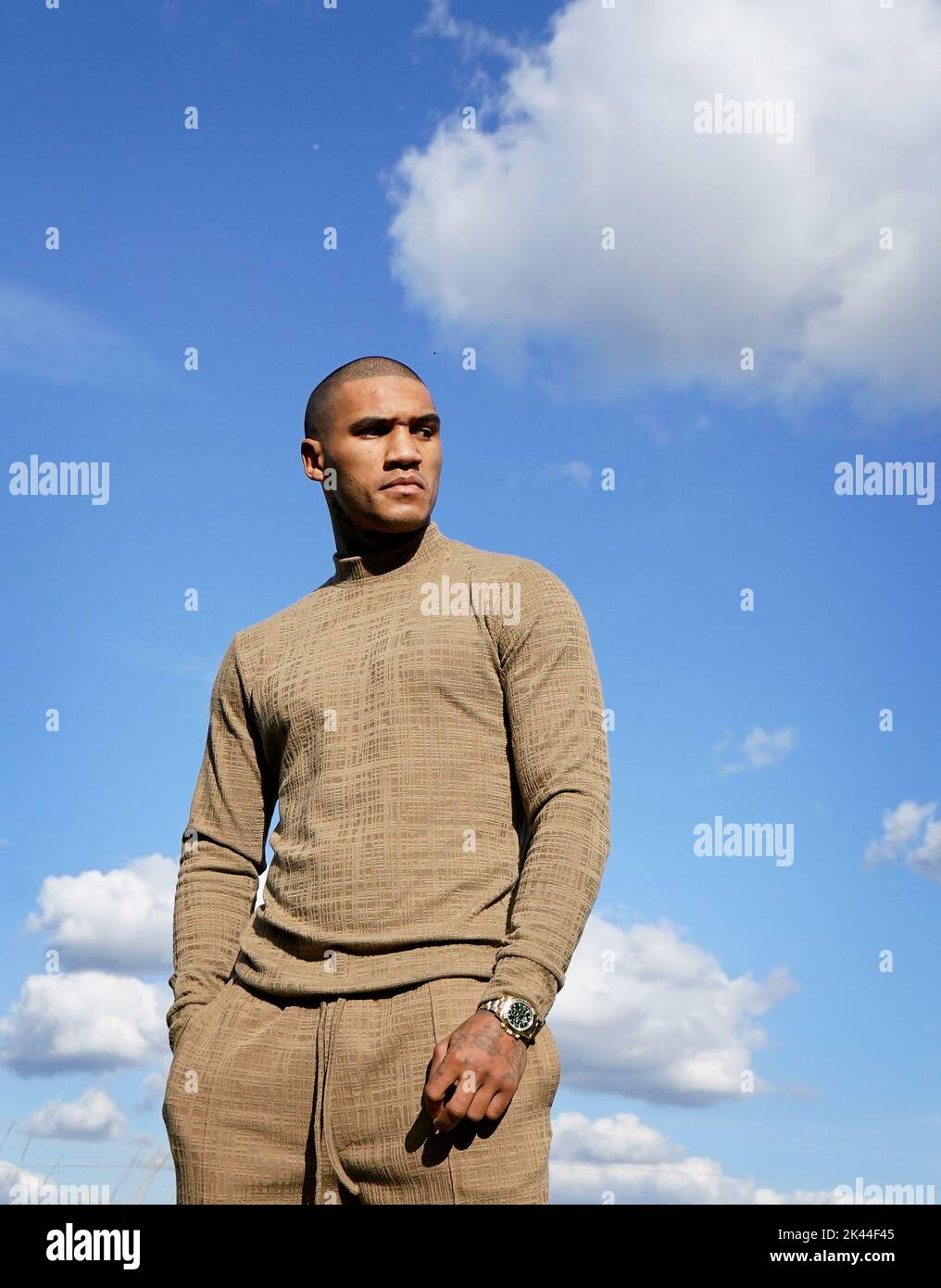 Conor Benn during a media day at the Matchroom Boxing Gym, Essex
