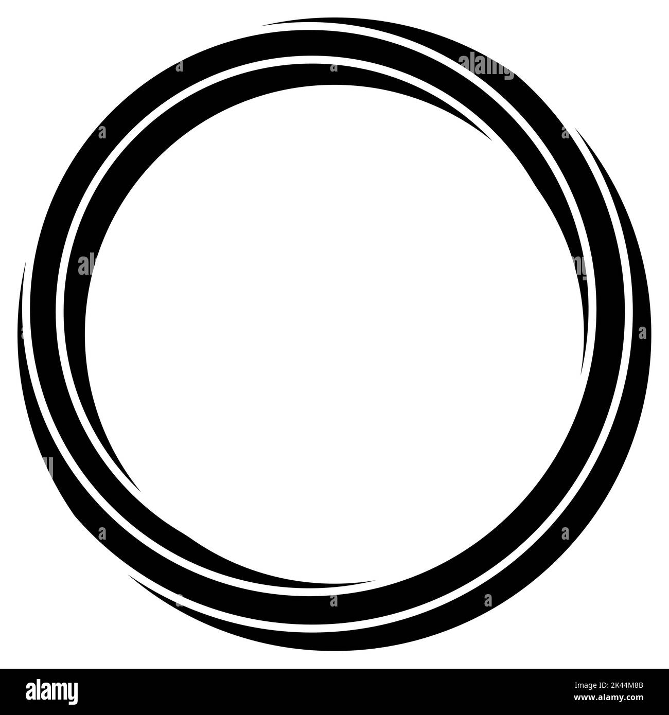 Logo round shape, swirl logotype orbit, icon template globe cycle Stock Vector