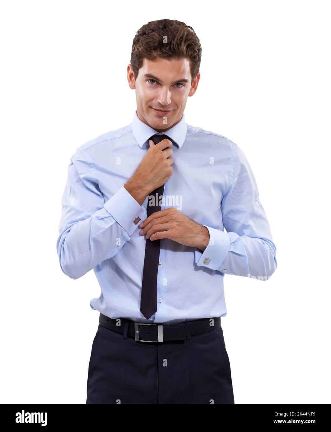 Ready to impress with his business skills. A handsome young businessman