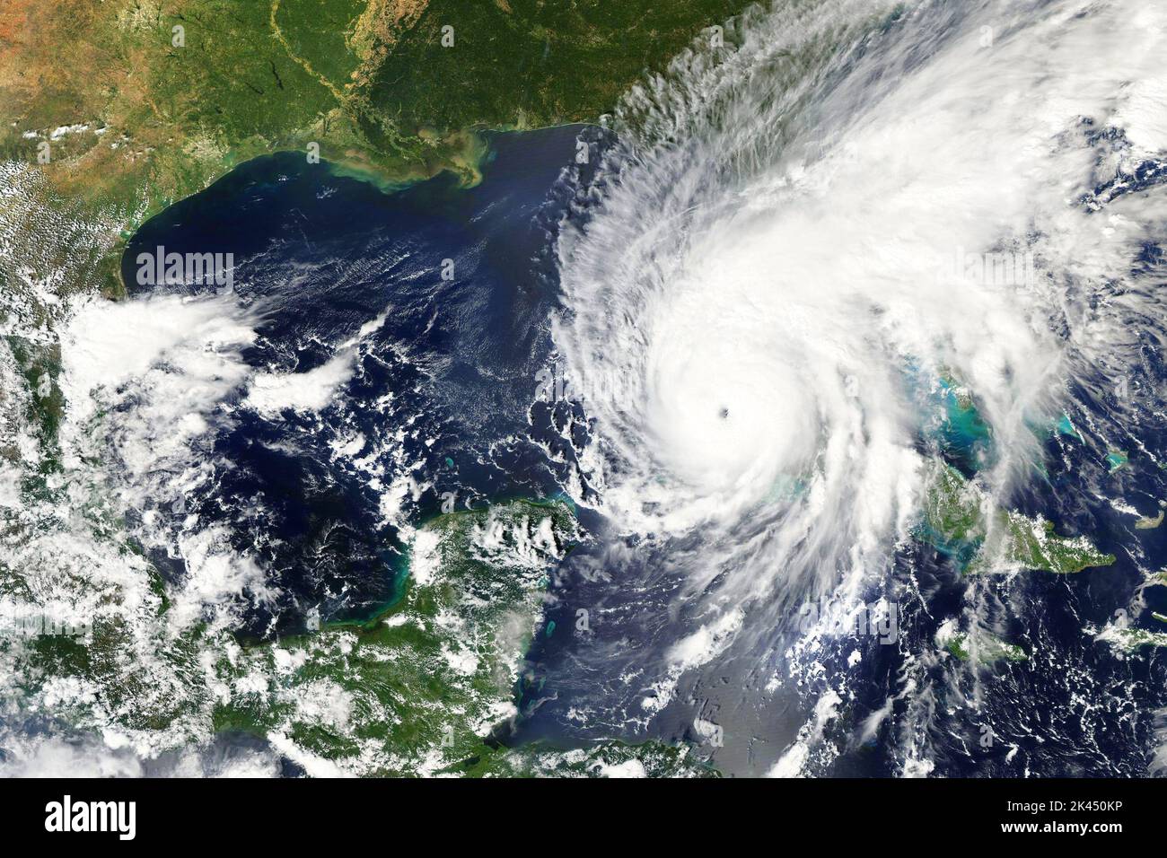 Hurricane Ian heading towards the coast of Florida in September 2022 - Elements of this image furnished by NASA Stock Photo