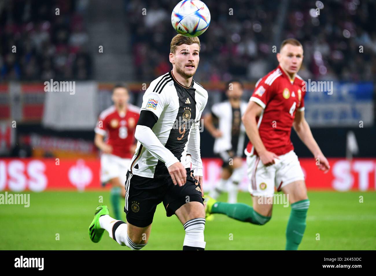 Football, Germany, Men, Nations League, Red Bull Arena Leipzig; Germany vs Hungary; Timo Werner Stock Photo