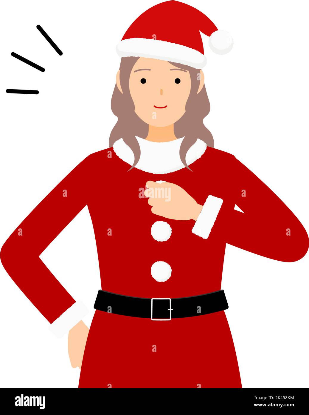 One woman holding belt Stock Vector Images - Alamy