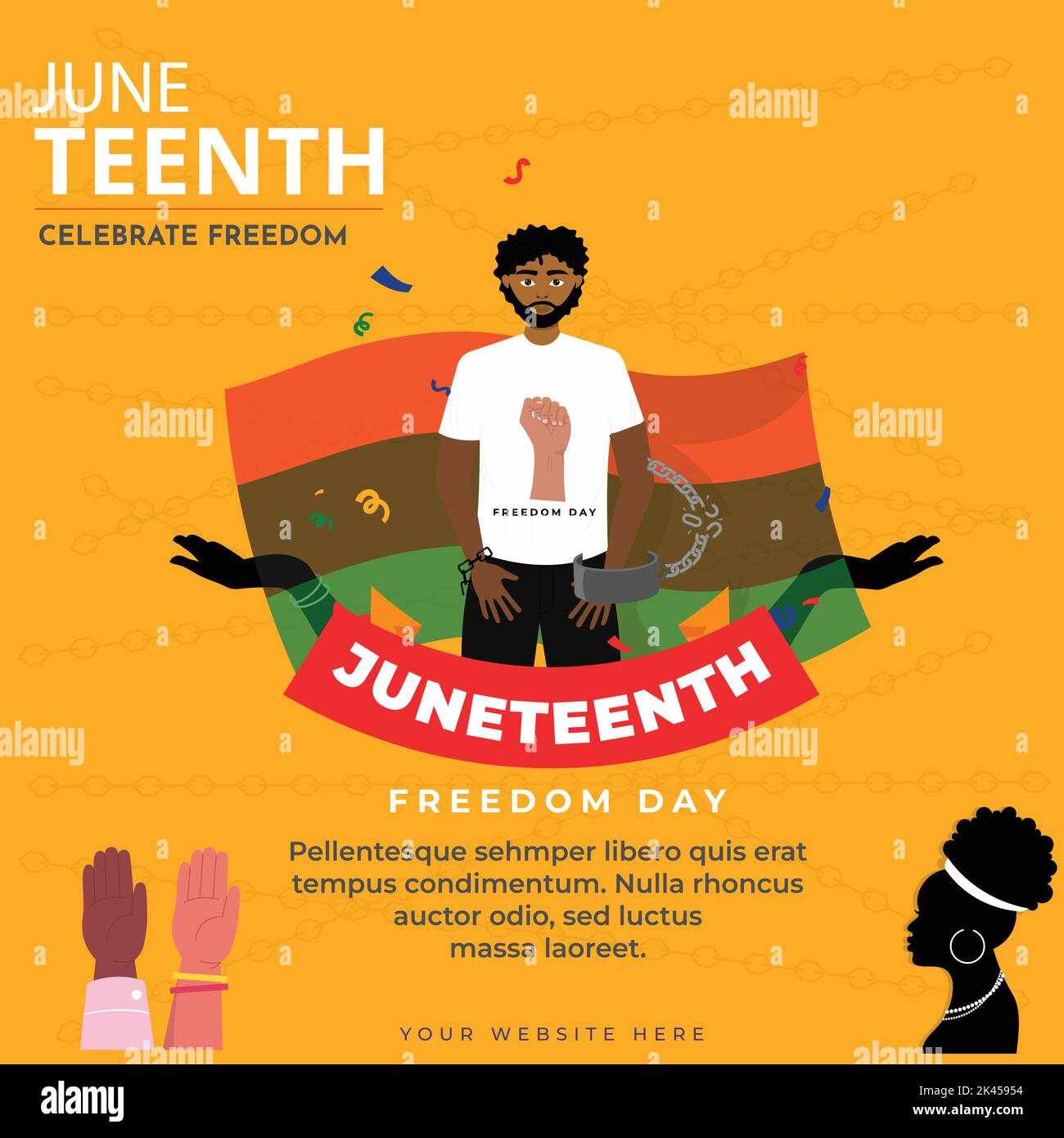 A Vector Design Of Juneteenth Independence Day Or Emancipation Day ...