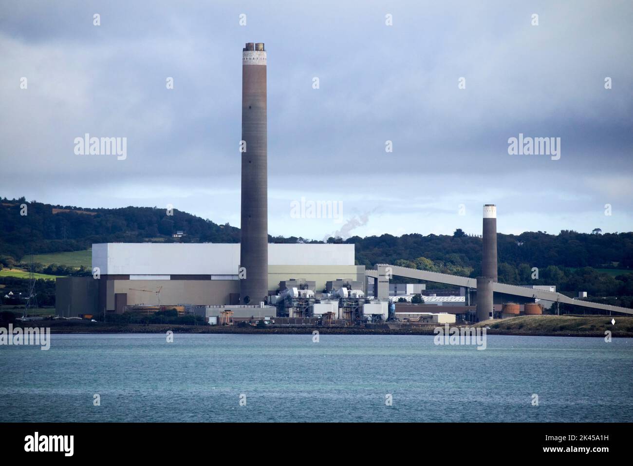 kilroot coal and oil power station on the shores of belfast lough county antrim northern ireland uk Stock Photo