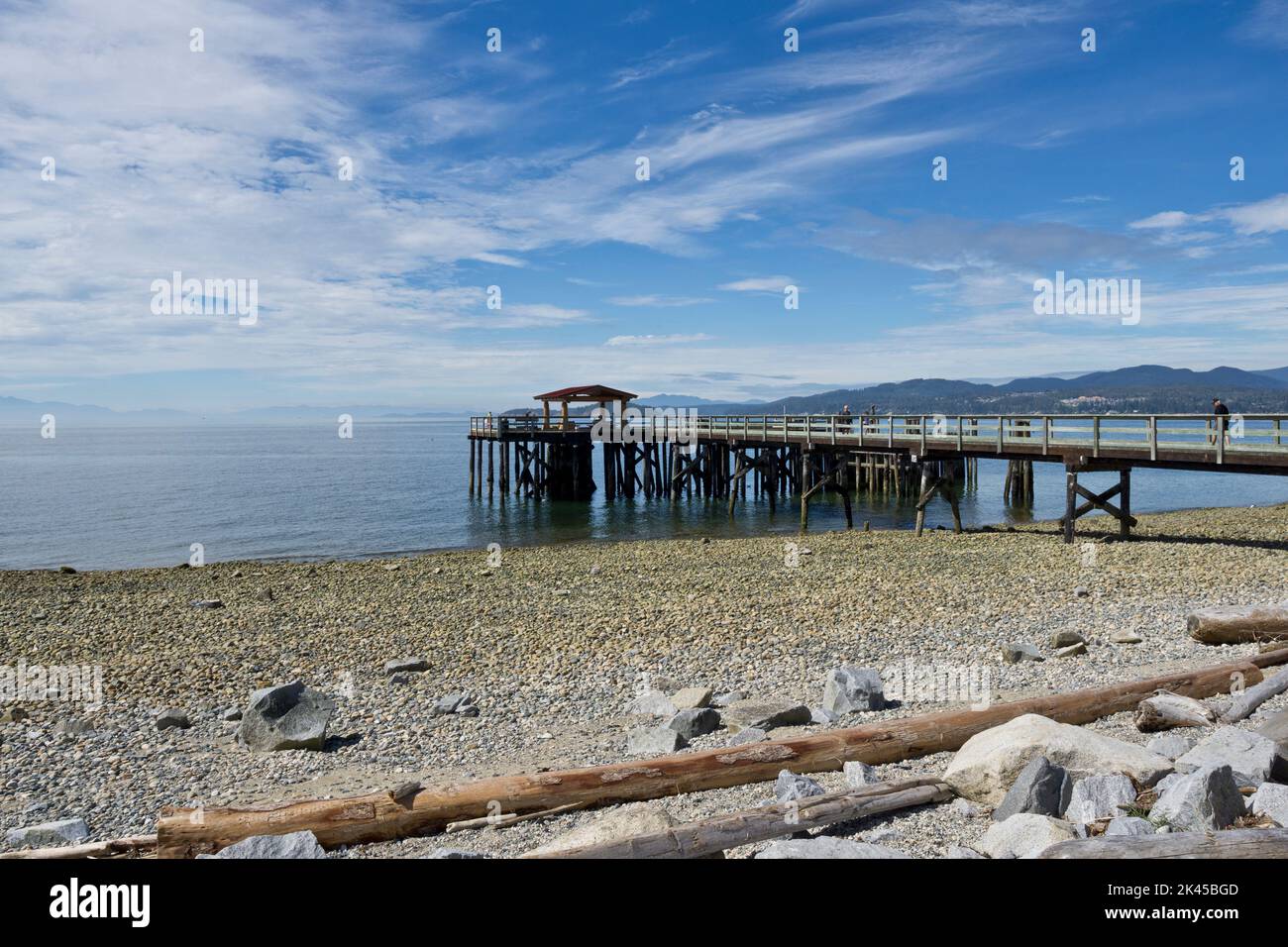 Pier at Davis Bay, on the Sunshine Coast of British Columbia, Canada