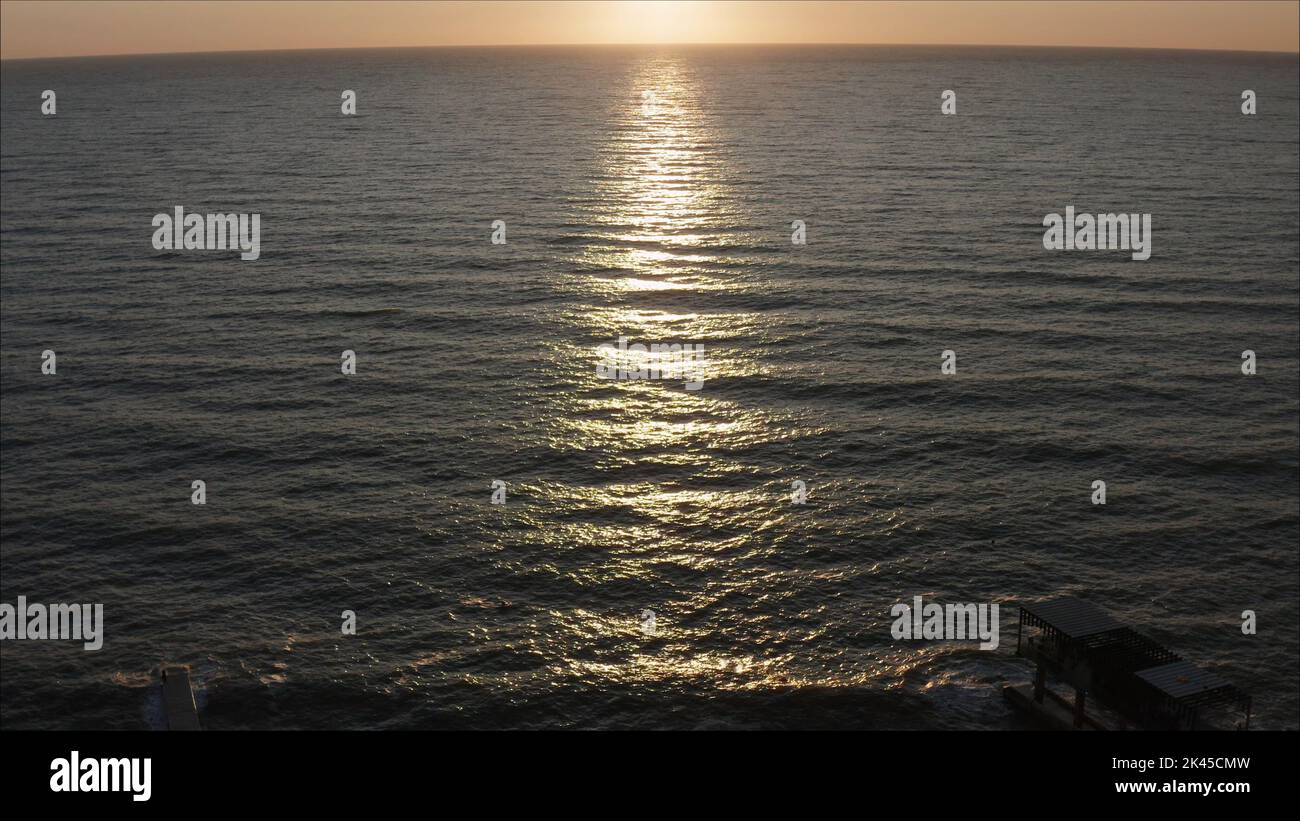 Beautiful sunrise on the Black Sea. blue sea Stock Photo - Alamy
