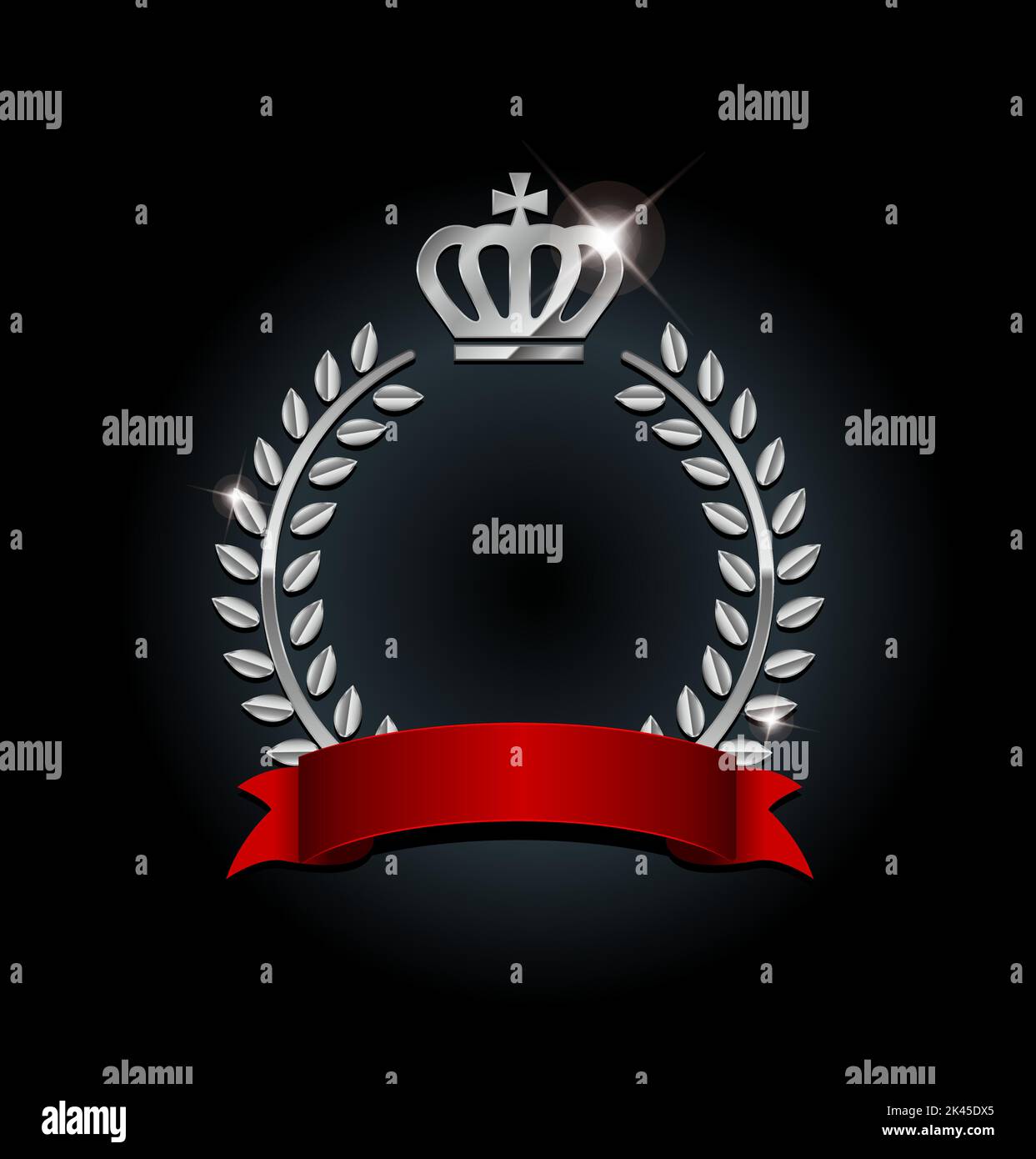 Laurel wreath silver hi-res stock photography and images - Alamy