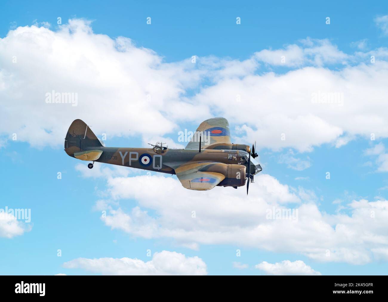 World war 2 plane; Bristol Blenheim bomber, a late 1930s WW2 plane