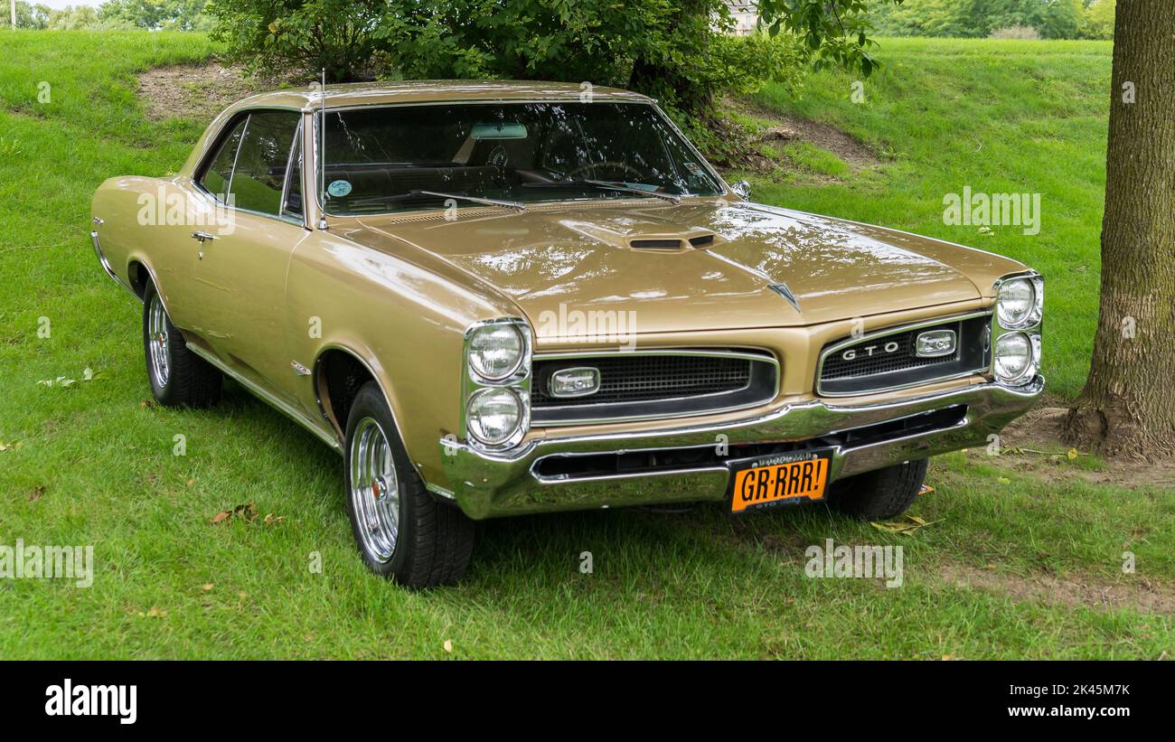 FRANKENMUTH, MI/USA SEPTEMBER 8, 2018 A 1966 Pontiac GTO TriPower