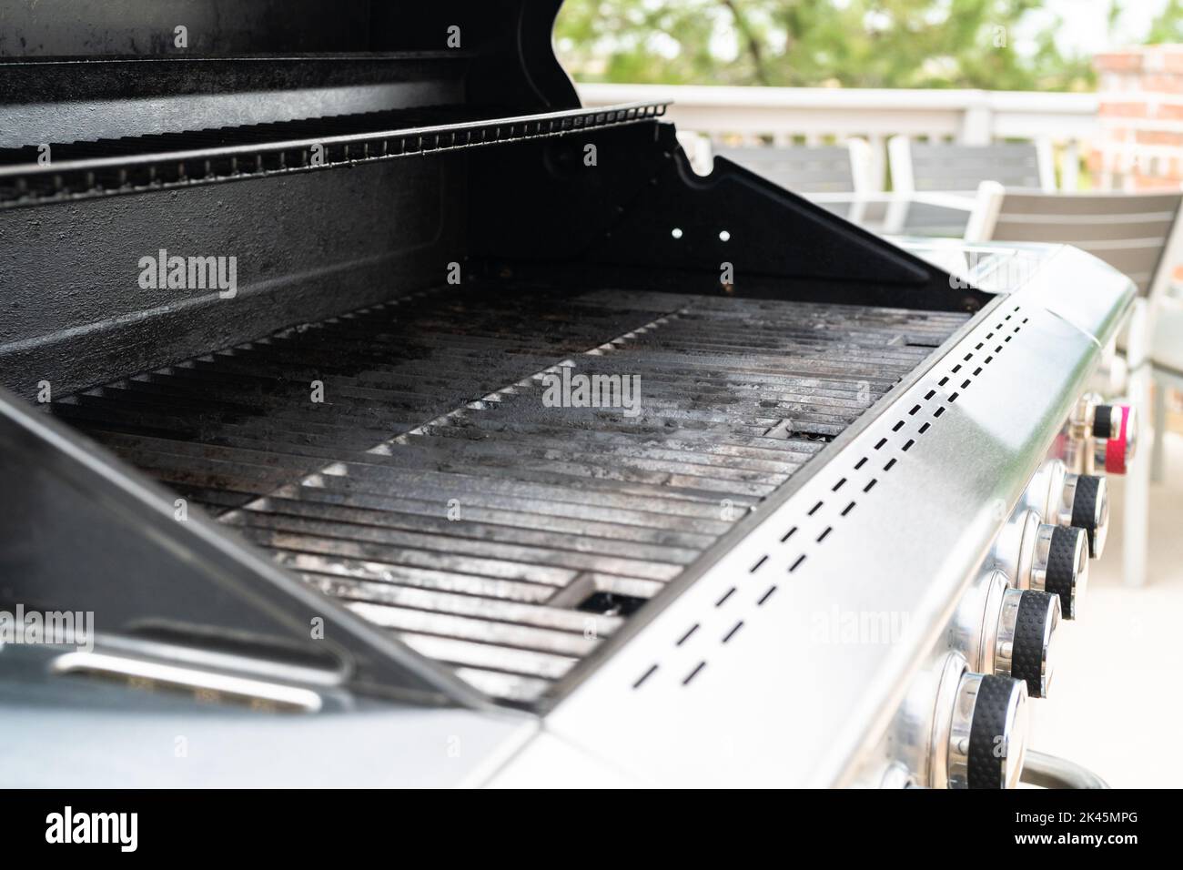 Outdoor gas grill Stock Photo - Alamy