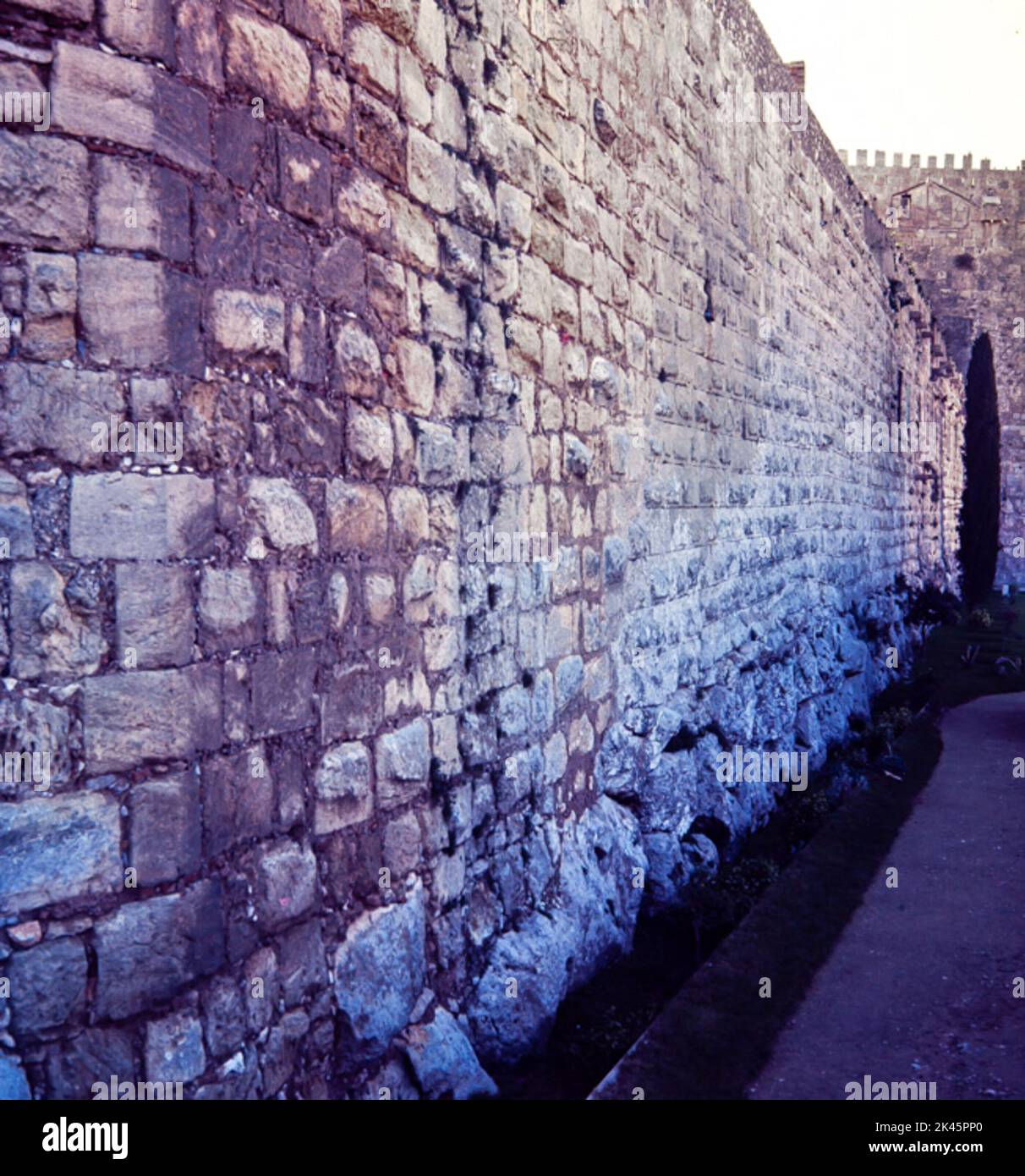 Muralla romana de la ciudad de Tarragona, Cataluña, España. Stock Photo