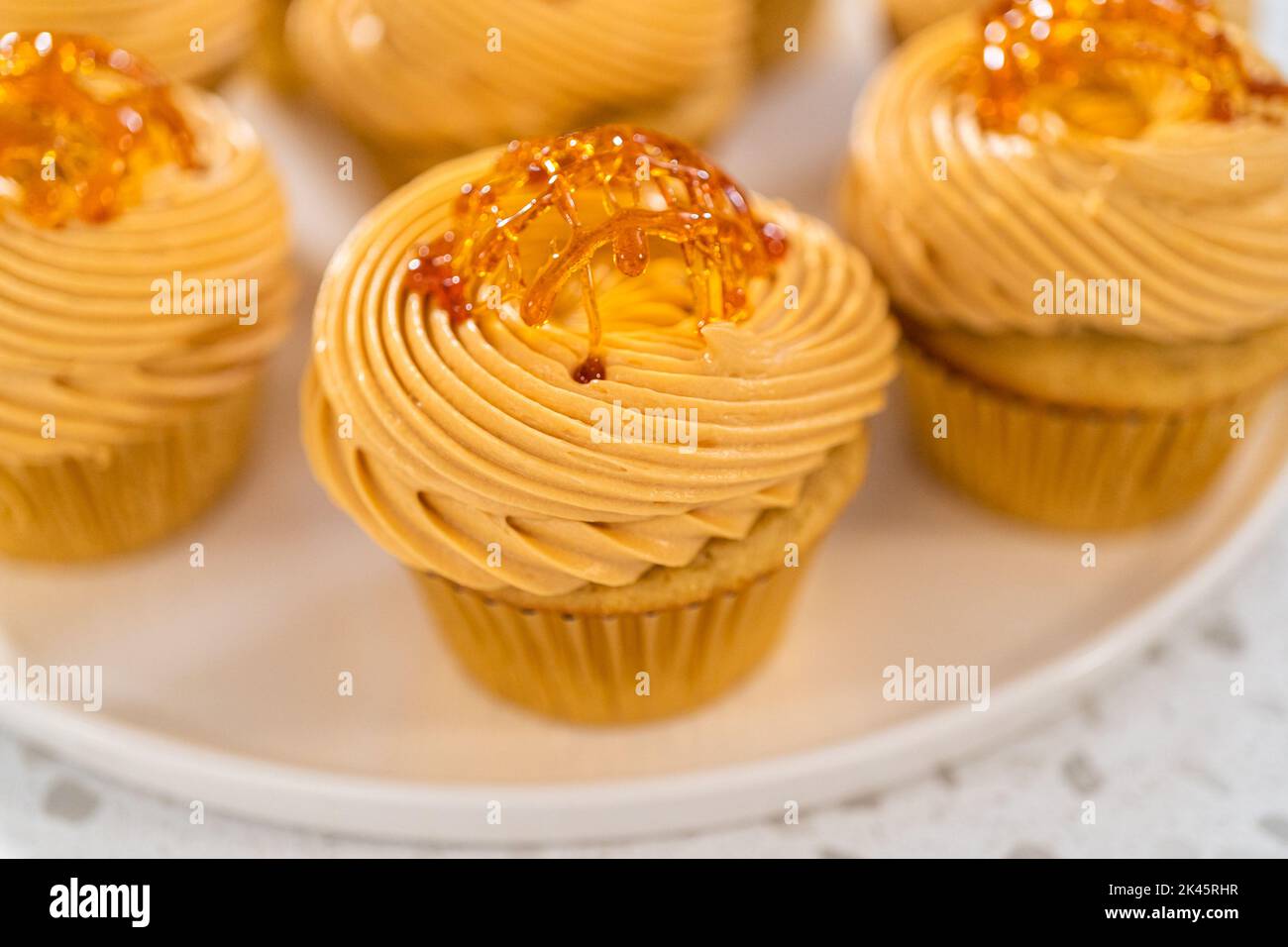 Dulce de Leche Cupcakes Stock Photo - Alamy