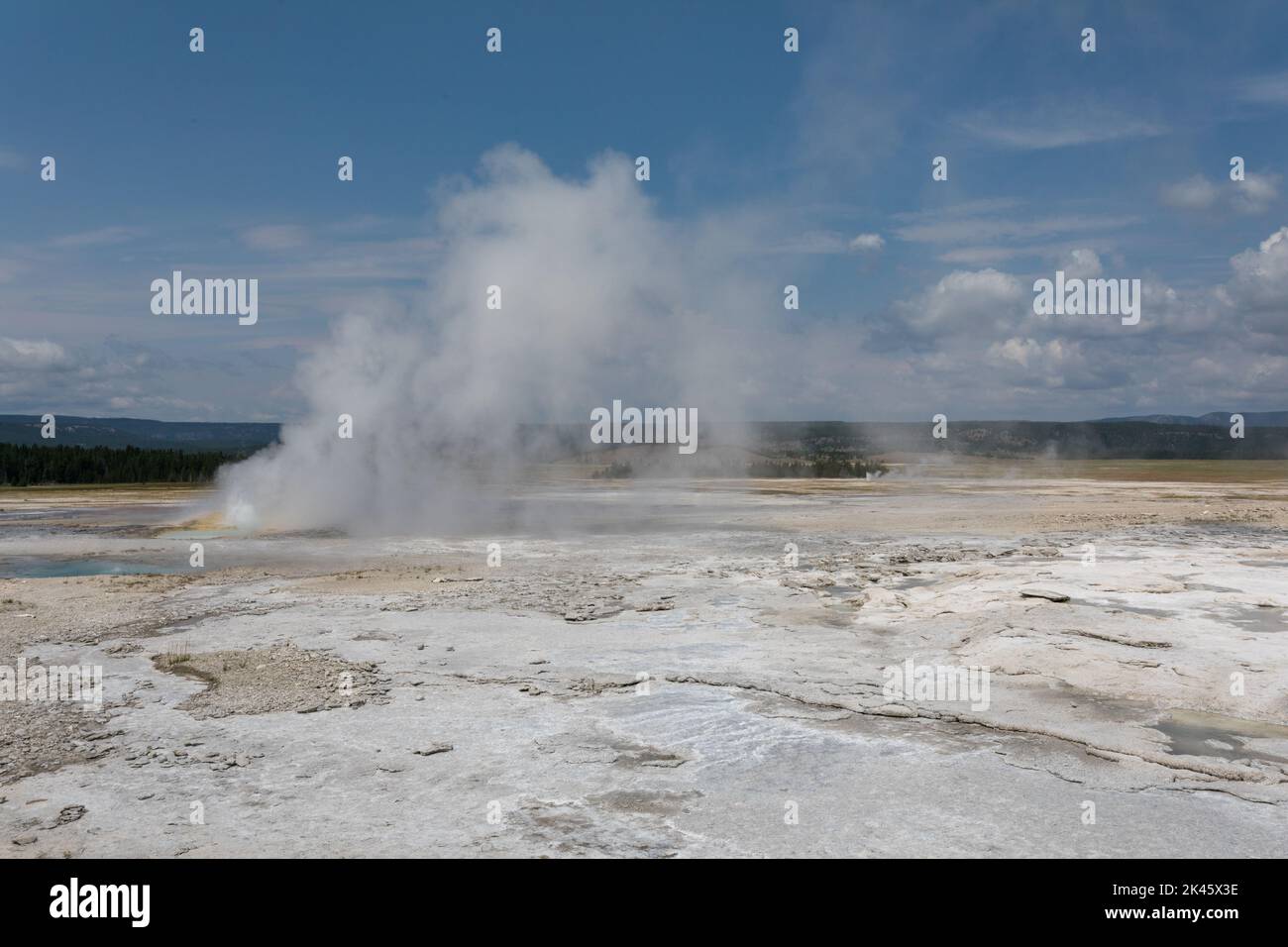 Geysers Yellowstone National Park Usa Stock Photo Alamy