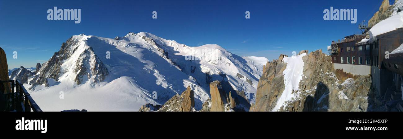 Mont Blanc panorama Stock Photo