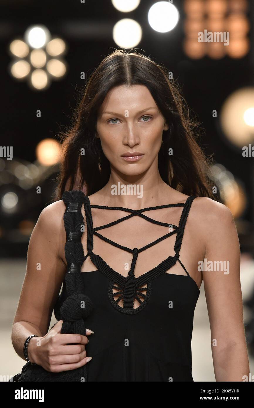 Paris France 29th Sep 2022 Model Bella Hadid Walks On The Runway At 