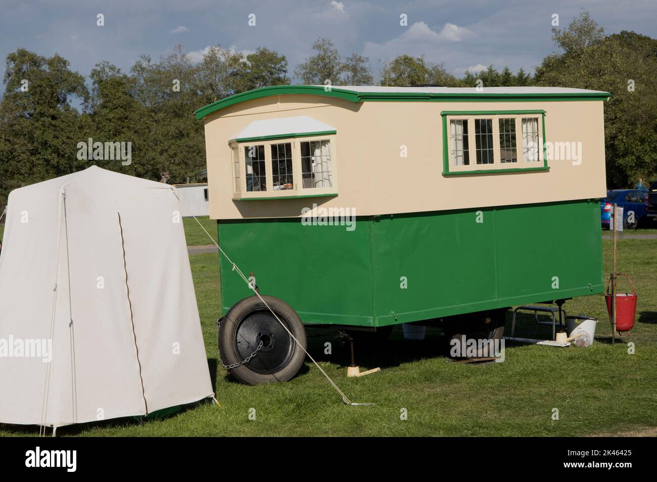 1930s Vintage classic caravan at Three Counties Showground, Great