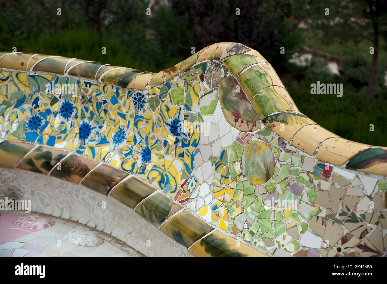Antoni Gaudi/ Parque Guell. Modernismo. Barcelona. Stock Photo