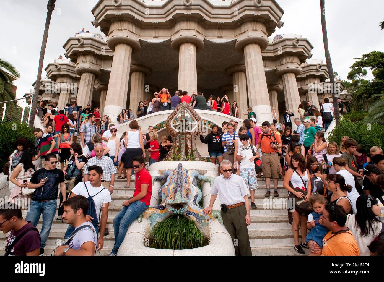 Antoni Gaudi/ Parque Guell. Barcelona. Stock Photo