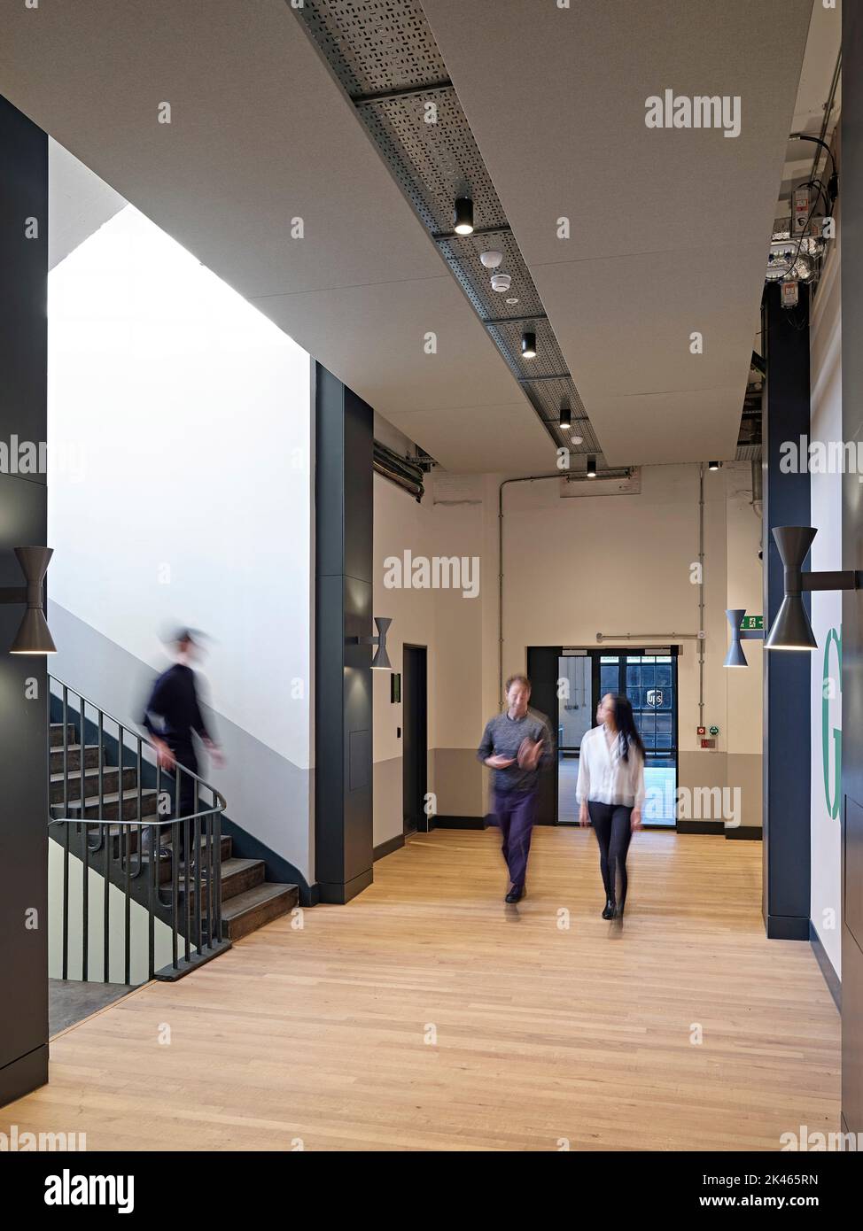 Hallway, staircase and circulation space. Pall Mall Deposit, London