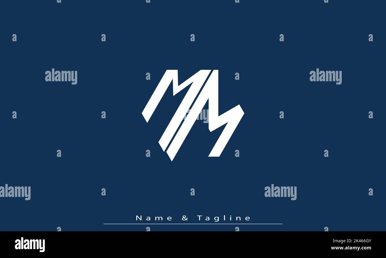 Premium Vector  Mm monogram logo design letter text name symbol
