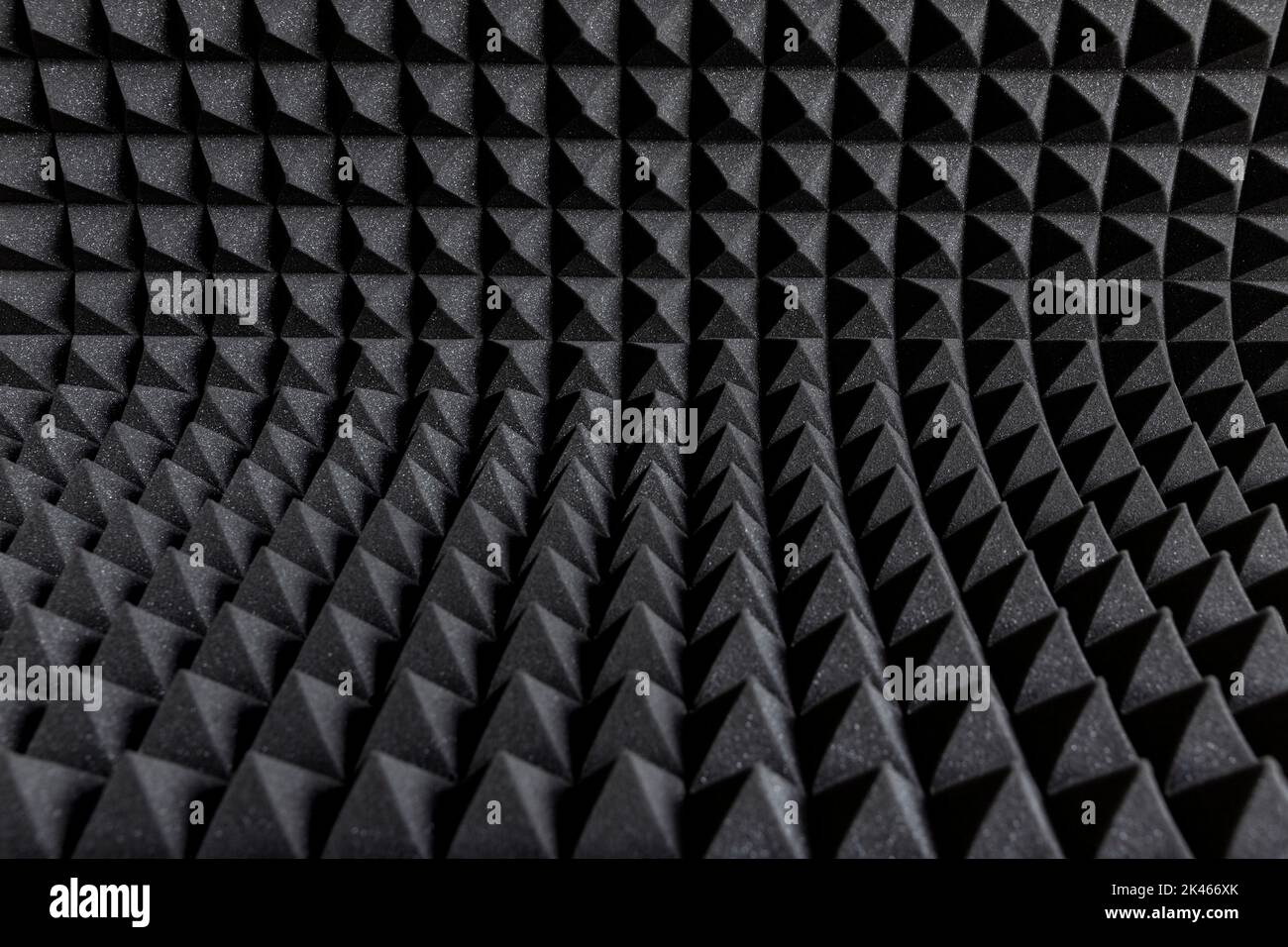 Acoustic insulation foam panels forming a pattern. Audio soundproofing