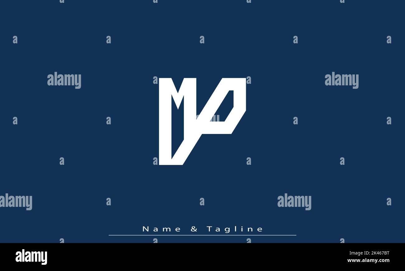 Alphabet letters Initials Monogram logo MP , PM Stock Vector Image ...