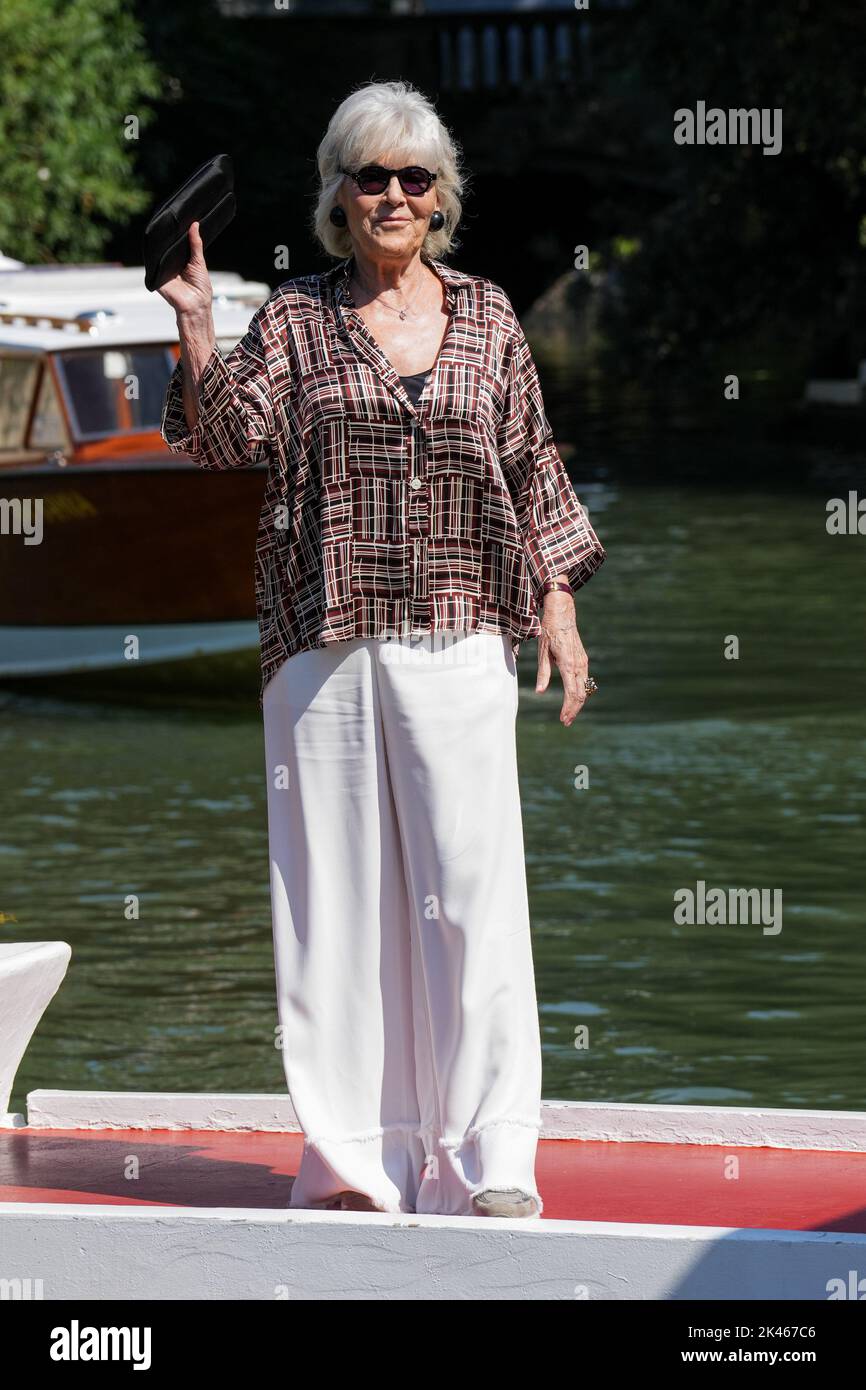 Caterina Caselli attends the 79th Venice International Film Festival at Darsena Excelsior in Venice. Stock Photo