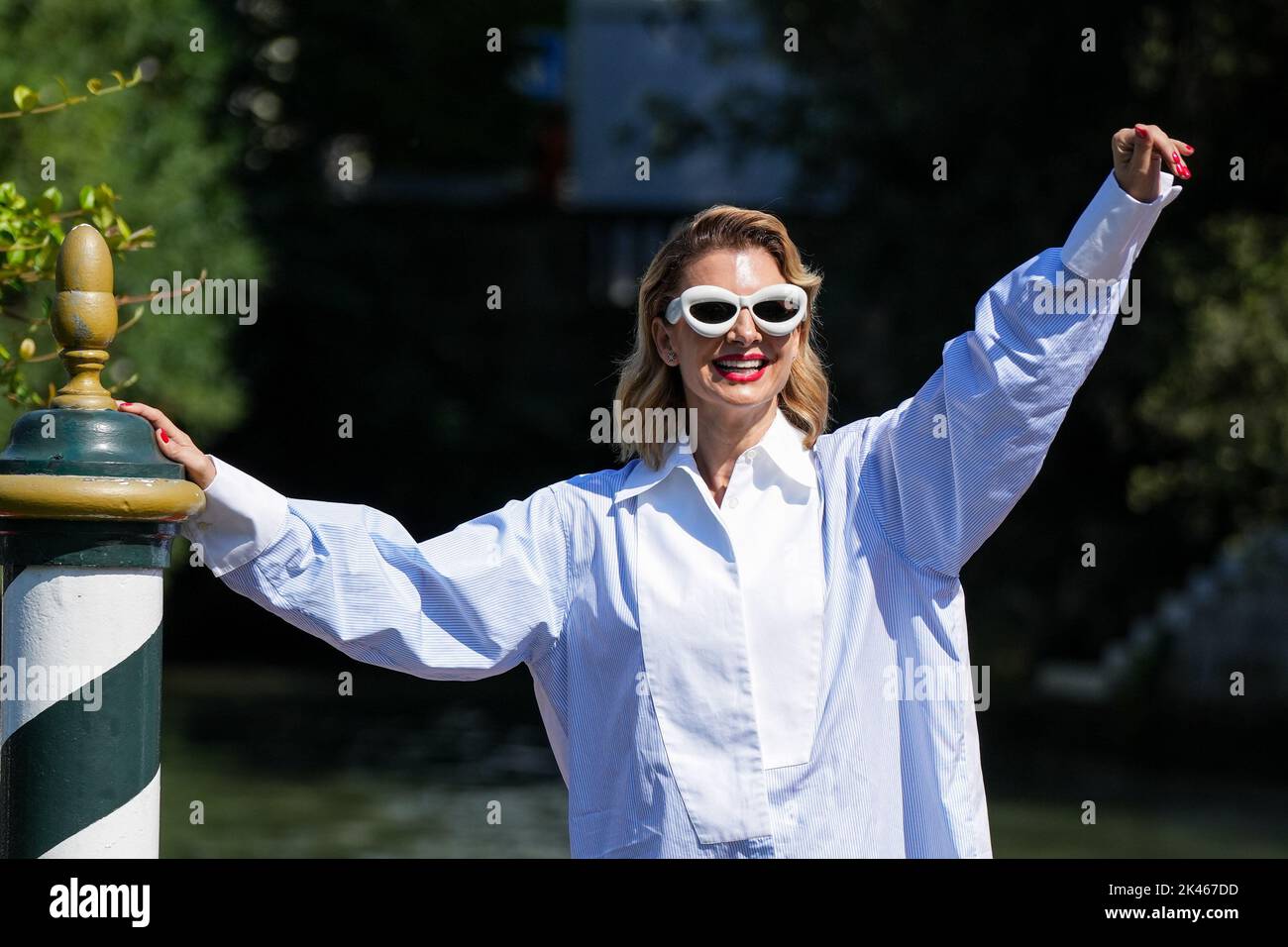Najwa Nimri attends the 79th Venice International Film Festival at