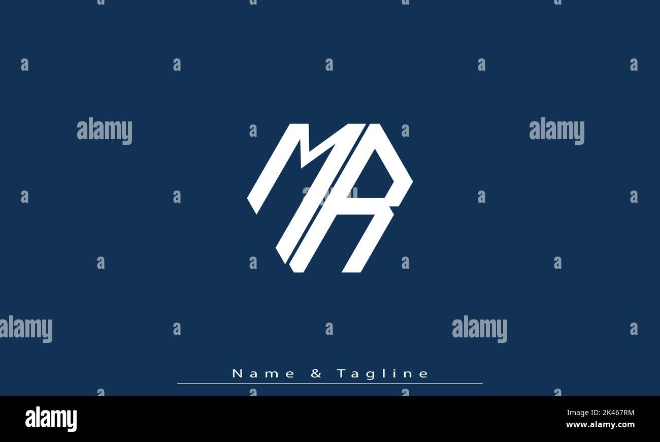 Alphabet letters Initials Monogram logo MR , RM Stock Vector Image ...