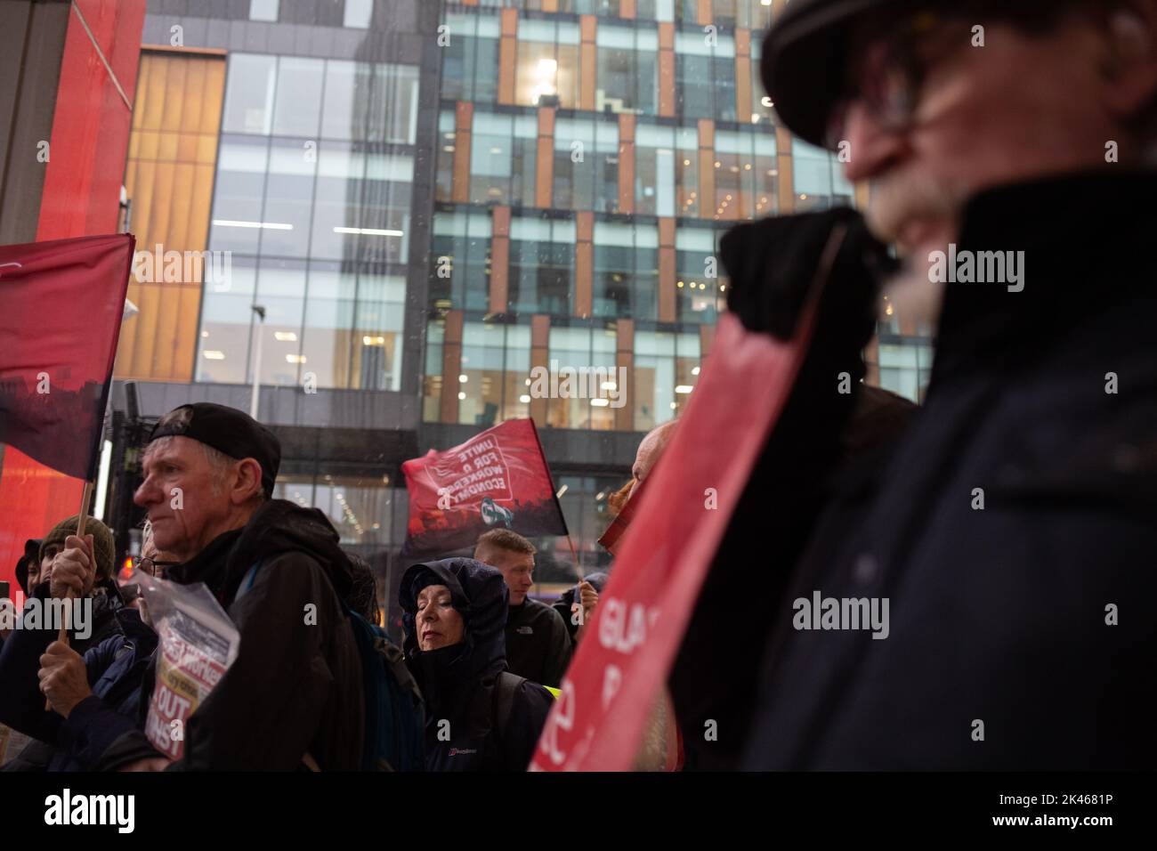 Glasgow, Scotland, 30 September, 2022. Enough is Enough demonstration