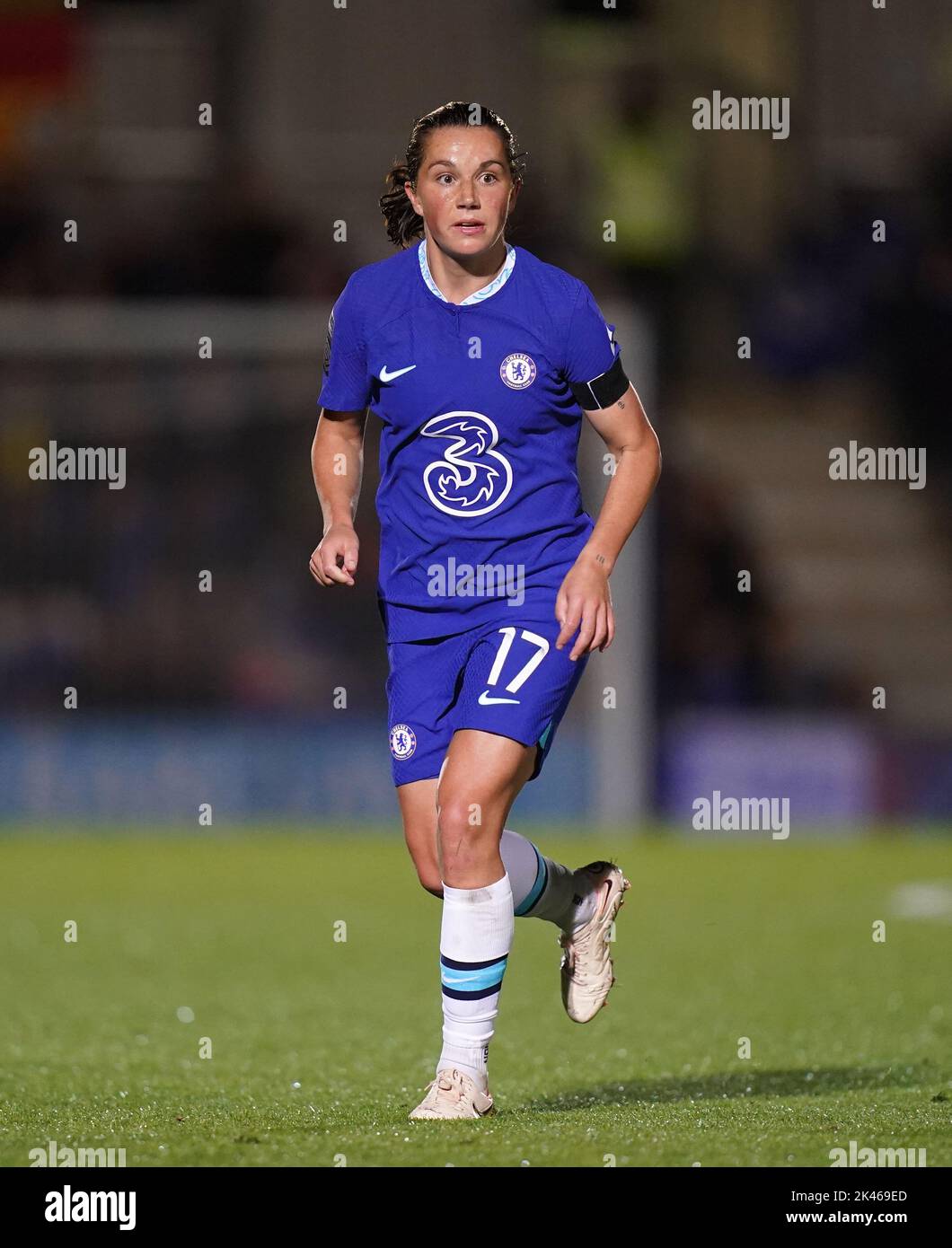 Chelsea's Jessie Fleming during the Barclays Women's Super League match at Kingsmeadow, London. Picture date: Wednesday September 28, 2022. Stock Photo