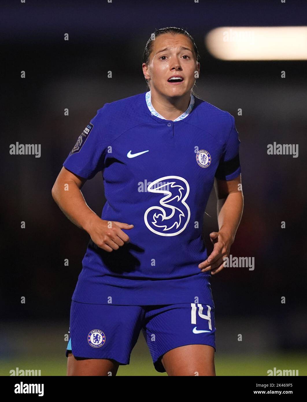 Chelsea's Fran Kirby during the Barclays Women's Super League match at Kingsmeadow, London. Picture date: Wednesday September 28, 2022. Stock Photo