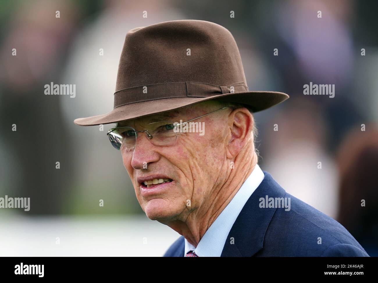 John Gosden during day two of the Cambridgeshire Meeting at Newmarket Racecourse. Picture date: Friday September 23, 2022. Stock Photo