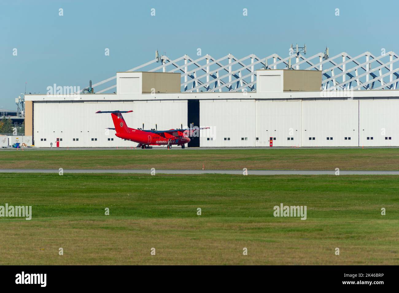 Government of Canada, Surveillance Aircraft, Dash 7, parked at the