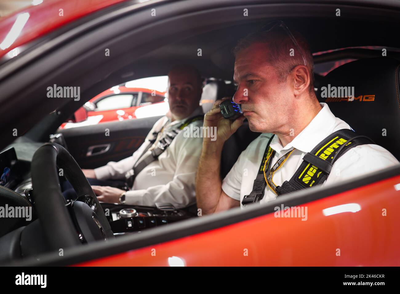 Singapore. 30th Sep, 2022. WITTICH Niels, FIA race director, portrait in the Mercedes AMG safety car, during the Formula 1 Singapore Airlines Singapore Grand Prix 2022, 17th round of the 2022 FIA Formula One World Championship from September 30 to October 02, 2022 on the Marina Bay Street Circuit, in Singapore - Photo: Antonin Vincent / Dppi/DPPI/LiveMedia Credit: Independent Photo Agency/Alamy Live News Stock Photo