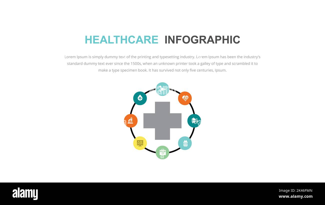 Healthcare infographic template vector design can be used for