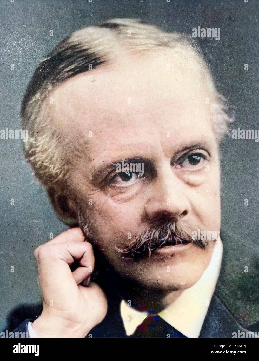 ARTHUR BALFOUR (1848-1930) British Conservative politician in 1902 while Prime Minister Stock Photo
