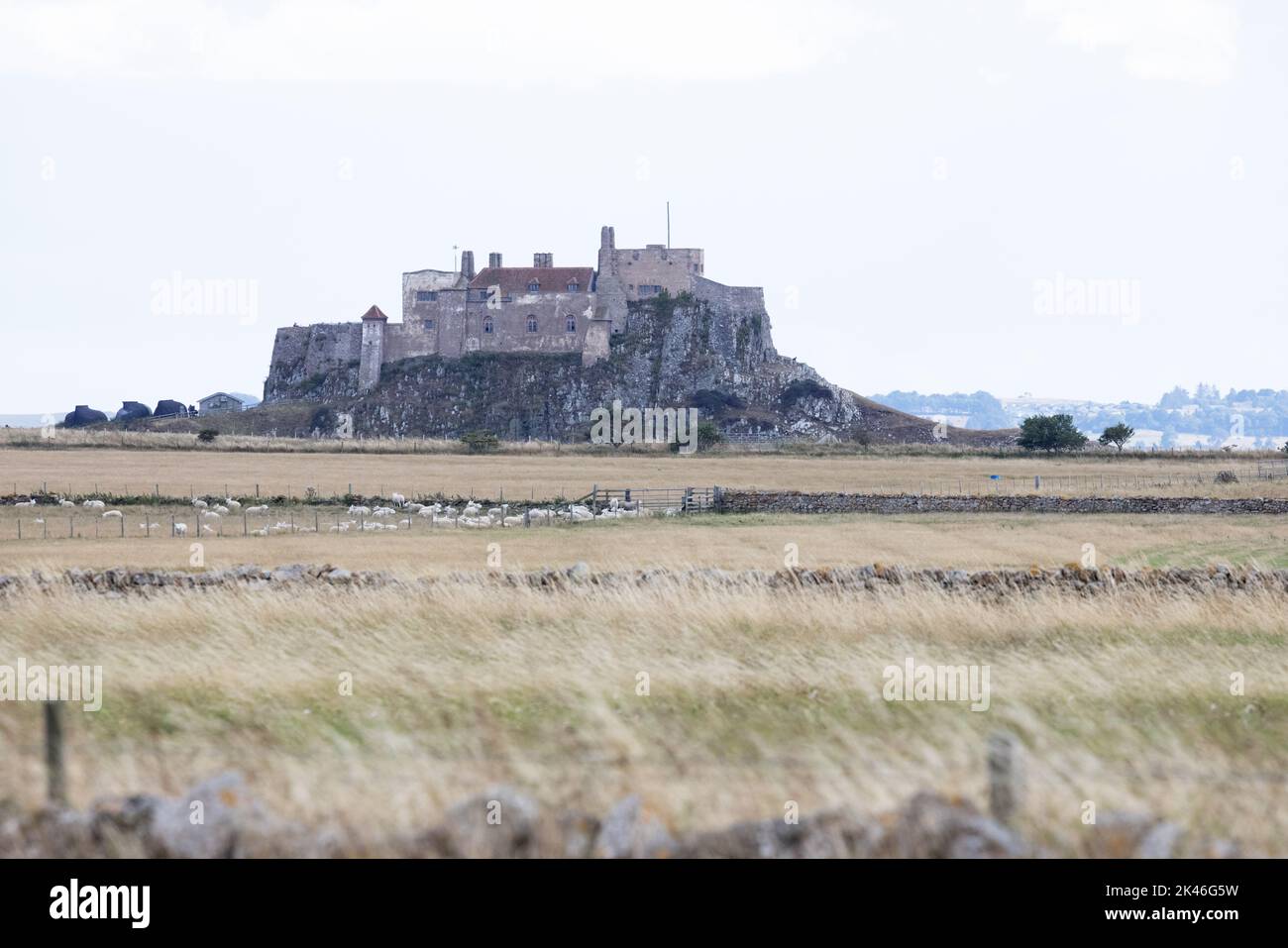 Lindisfarne Castle Northumberland Holy Island UK GB August 2022 Stock Photo