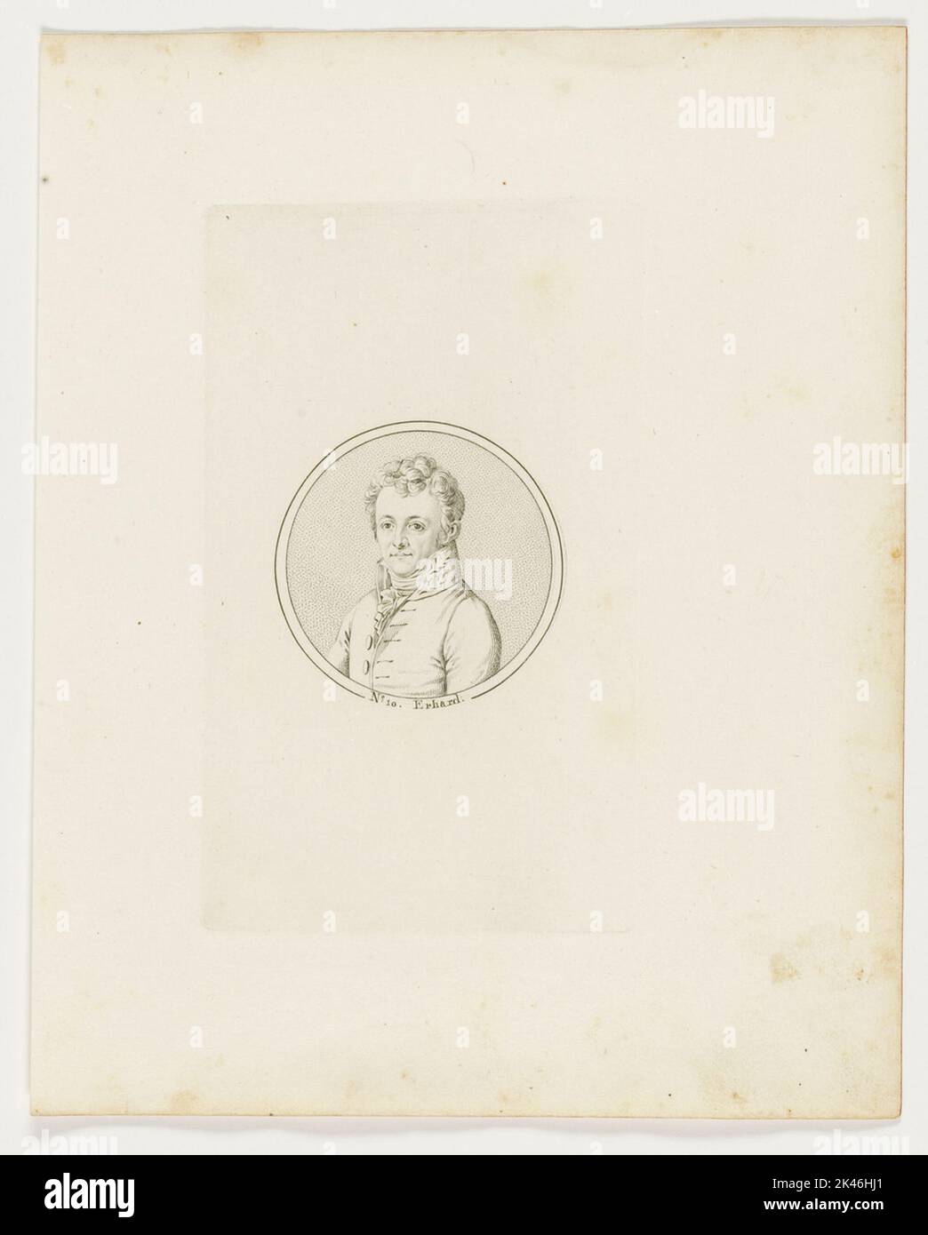 Portrait of Christian Daniel Erhard Stock Photo Alamy