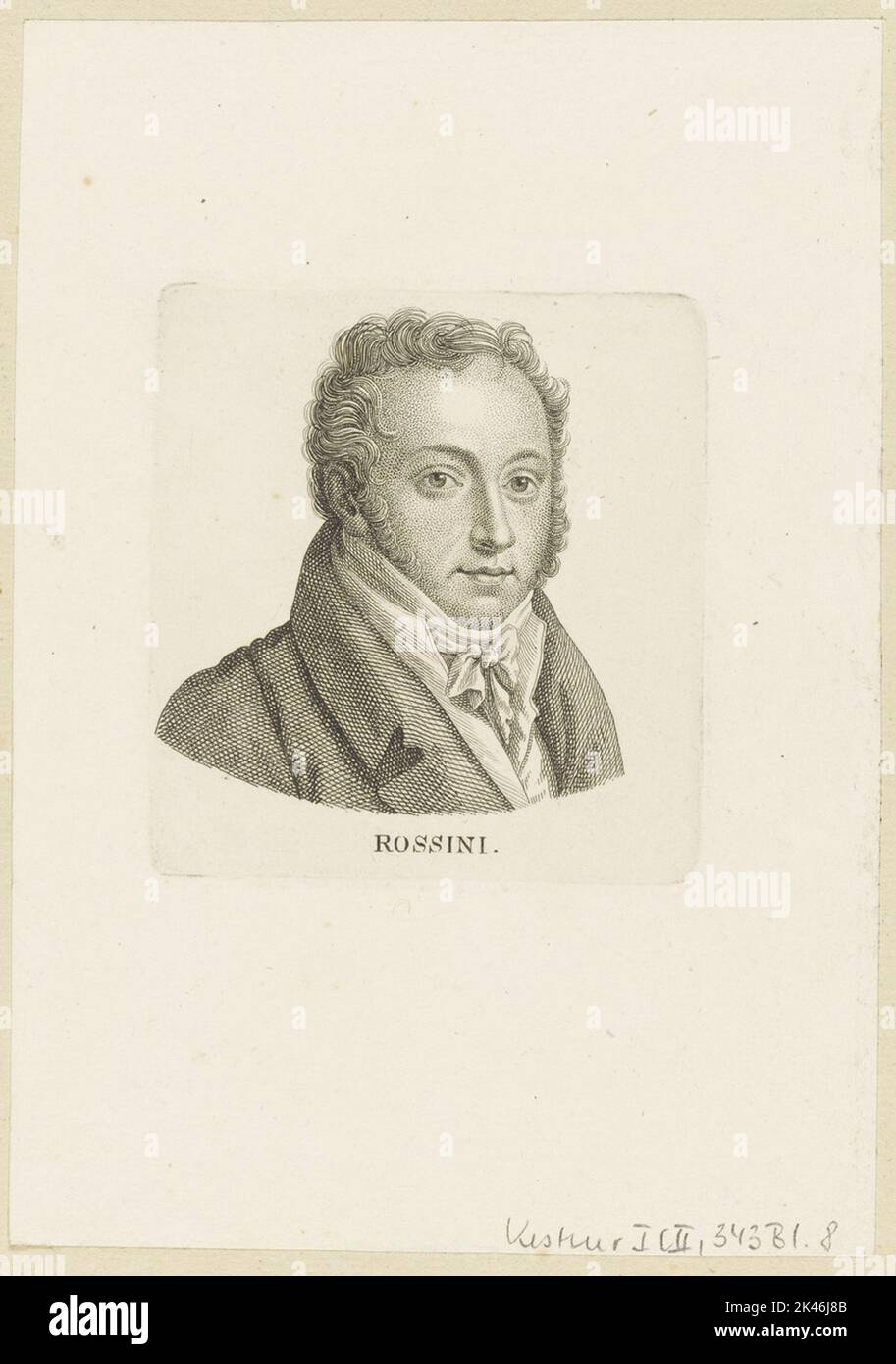 Portrait of the Rossini Stock Photo
