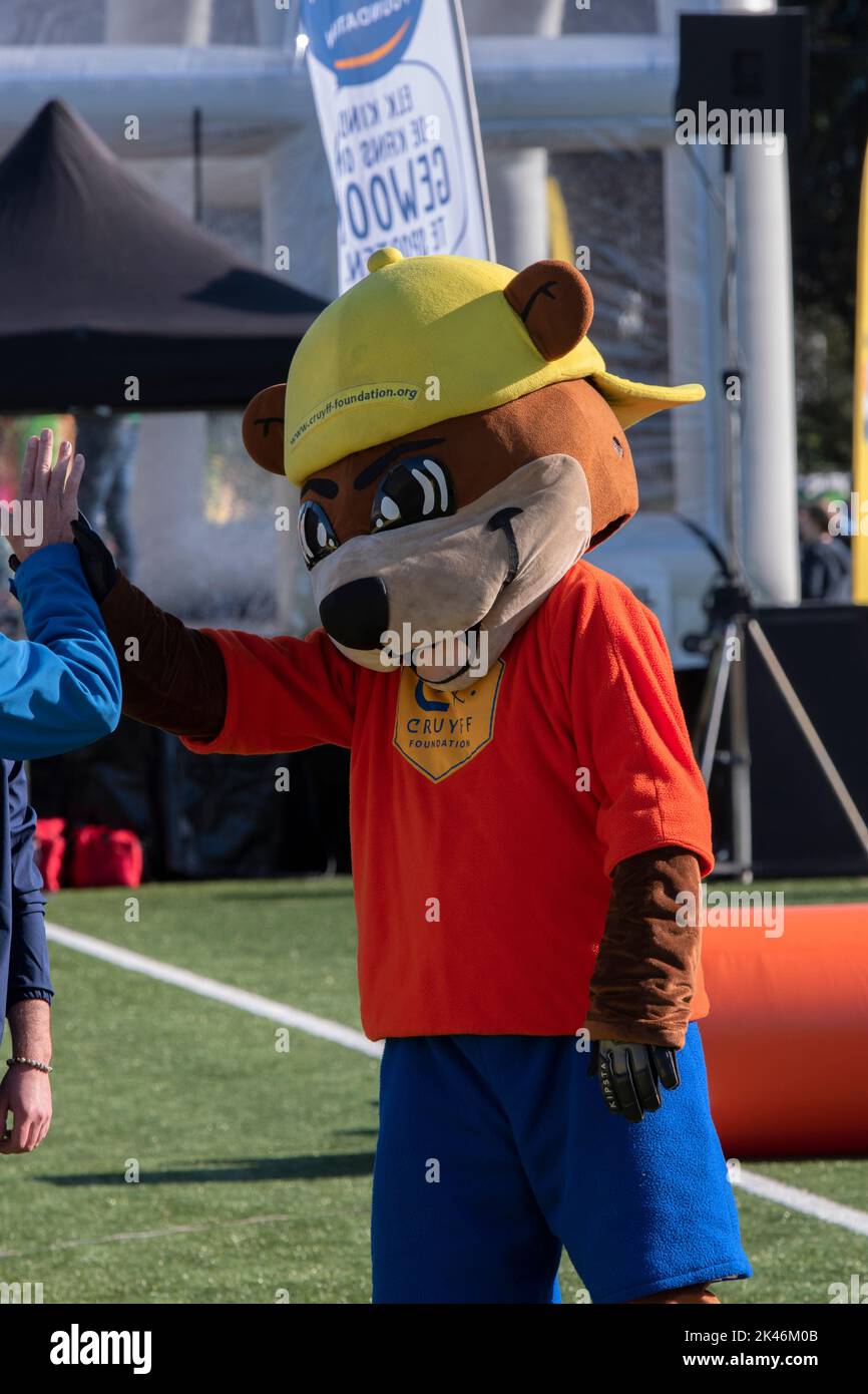 Mascot Cruyffie From The Johan Cruijff Foundation At Amsterdam The Netherlands 21-9-2022 Stock Photo