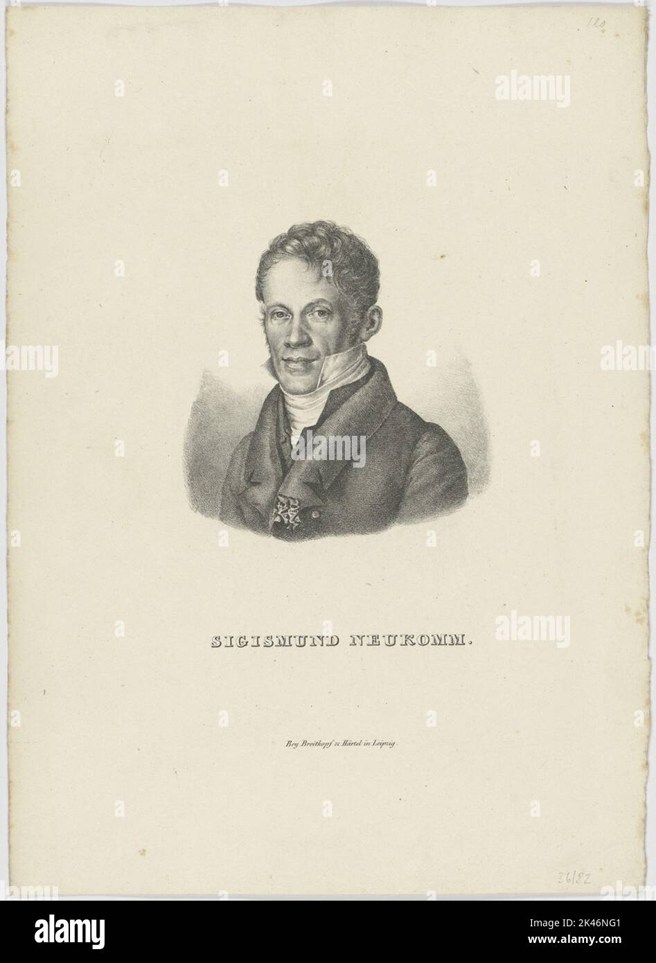 Portrait of Sigismund Neukomm Stock Photo Alamy