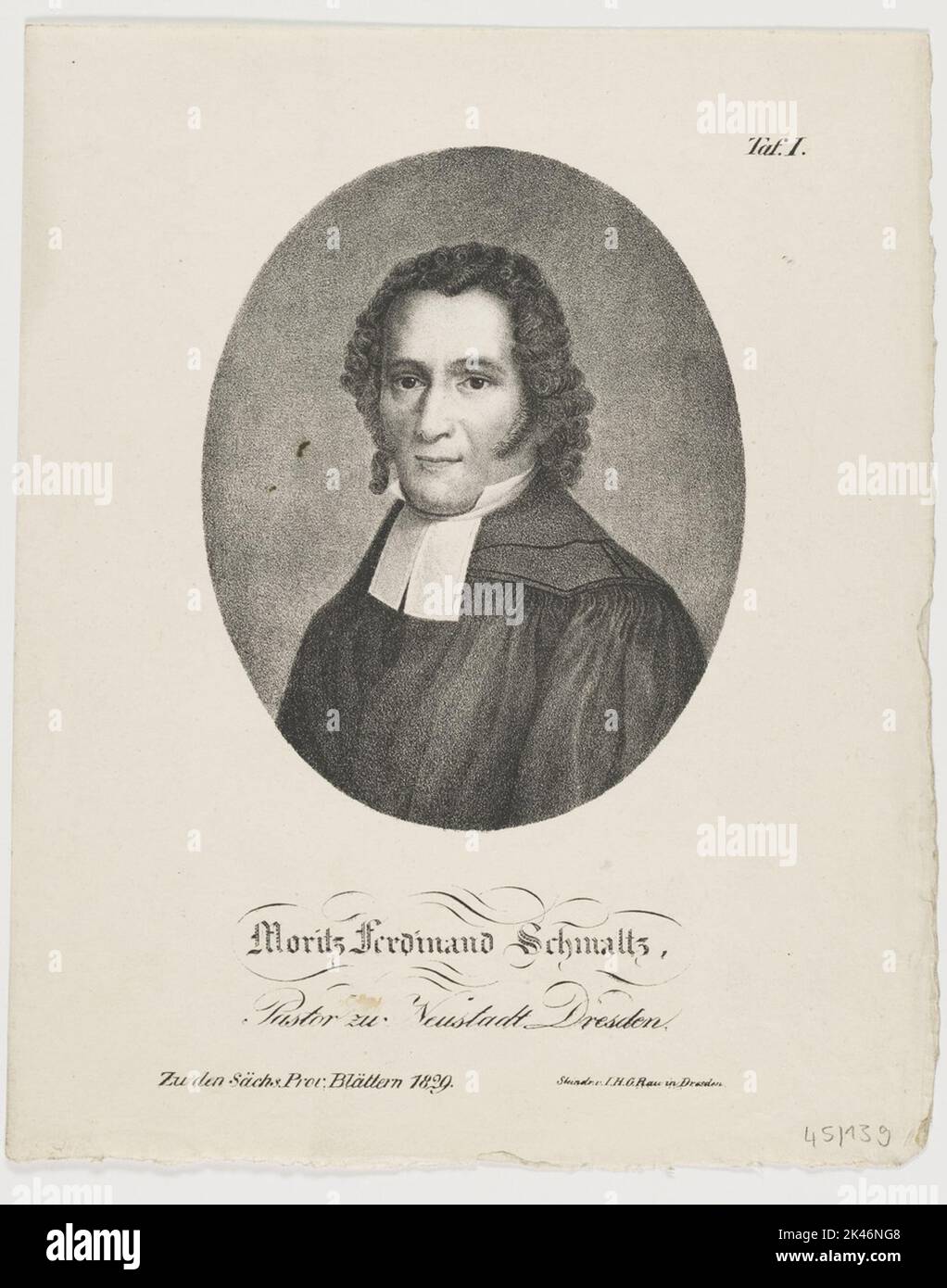 Portrait of Moritz Ferdinand Schmaltz Stock Photo