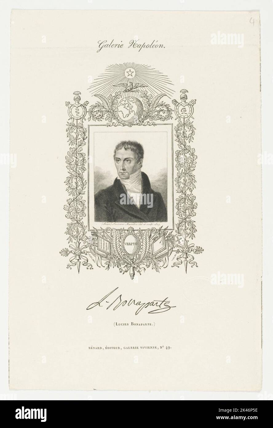 Portrait of the Lucien Bonaparte Stock Photo Alamy