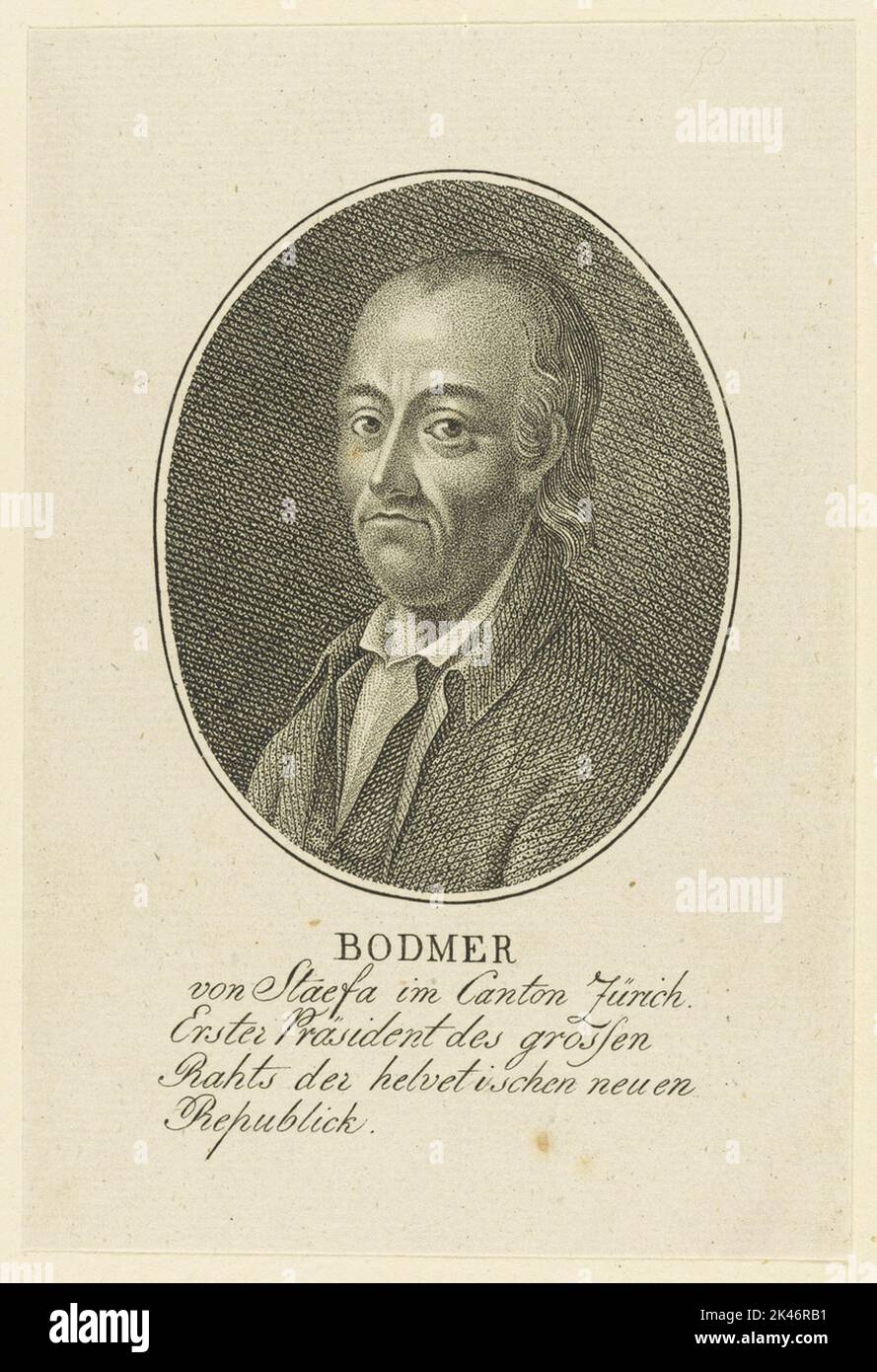 Portrait of the Bodmer Stock Photo - Alamy