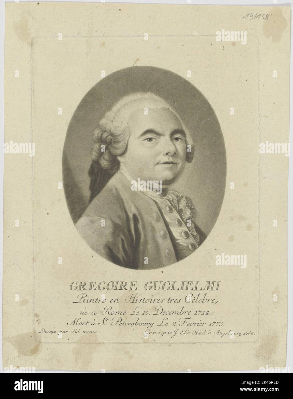 Portrait of the Gregoire Guglielmi Stock Photo Alamy