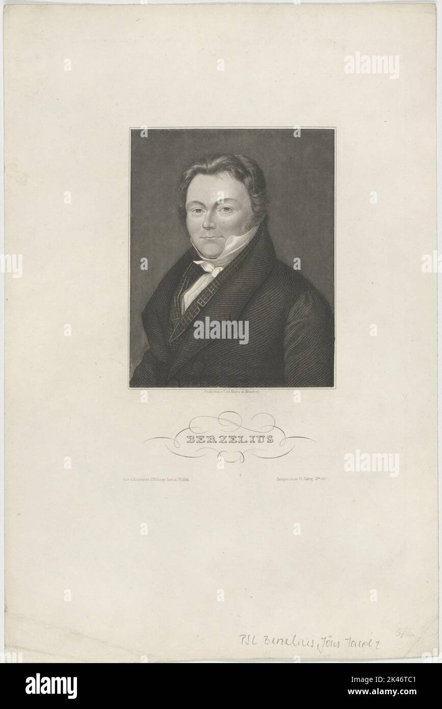 Bildnis des Jöns Jacob Berzelius Stock Photo - Alamy